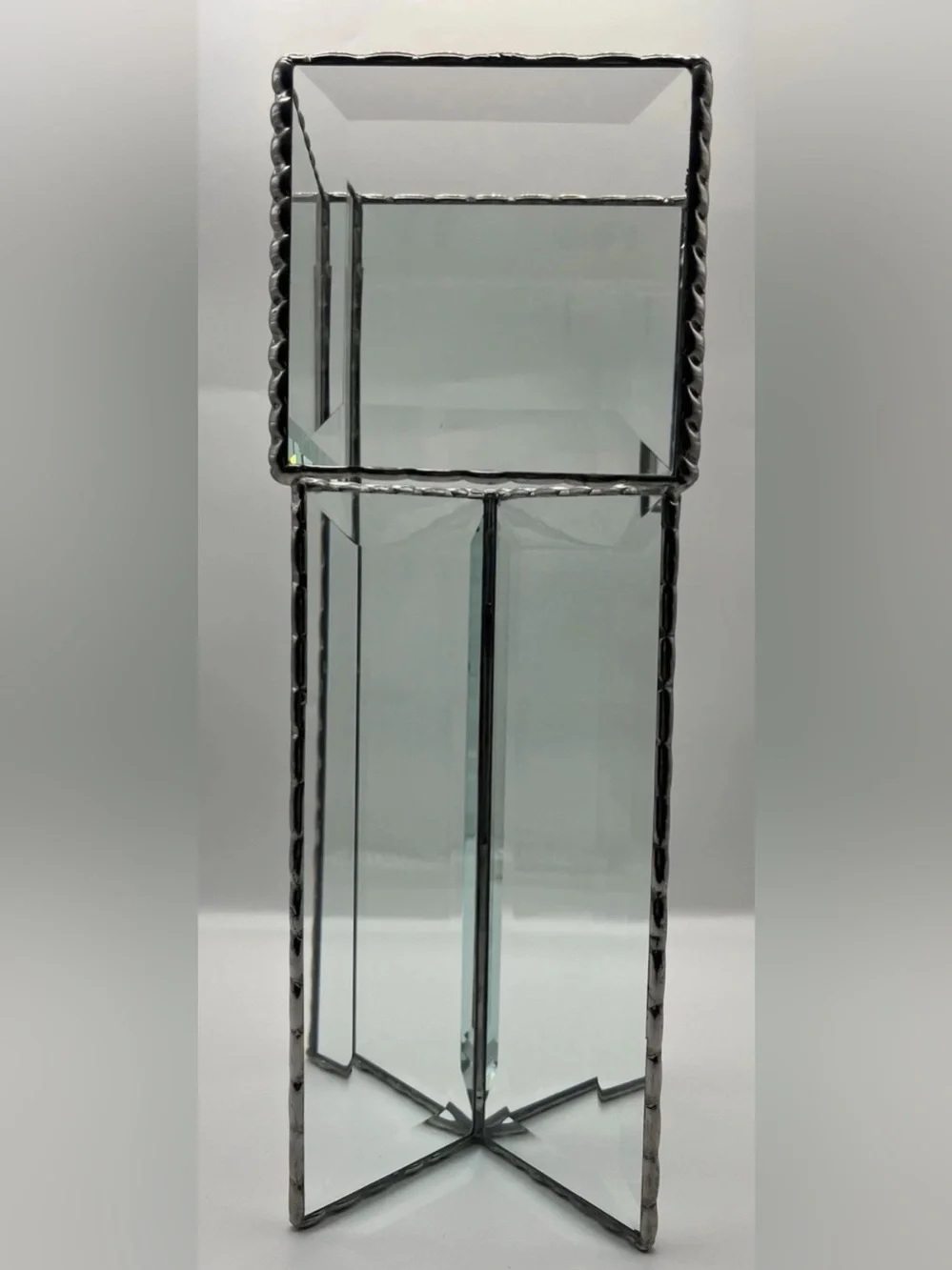 Stained Glass Display Box with Clear Panels